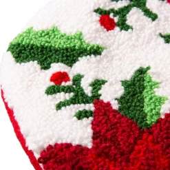 Indoor Christmas Decorations Glitzhome 21.00 In. H Acrylic/PolyesterPoinsettia Hooked Stocking -Christmas Lights Sales glitzhome christmas stockings 2004700081 4f 1000