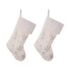 Indoor Christmas Decorations Glitzhome 21 In. H Polyester White Plush Stocking With Snowflake Christmas (2-Pack) -Christmas Lights Sales glitzhome christmas stockings 2004700085 64 1000