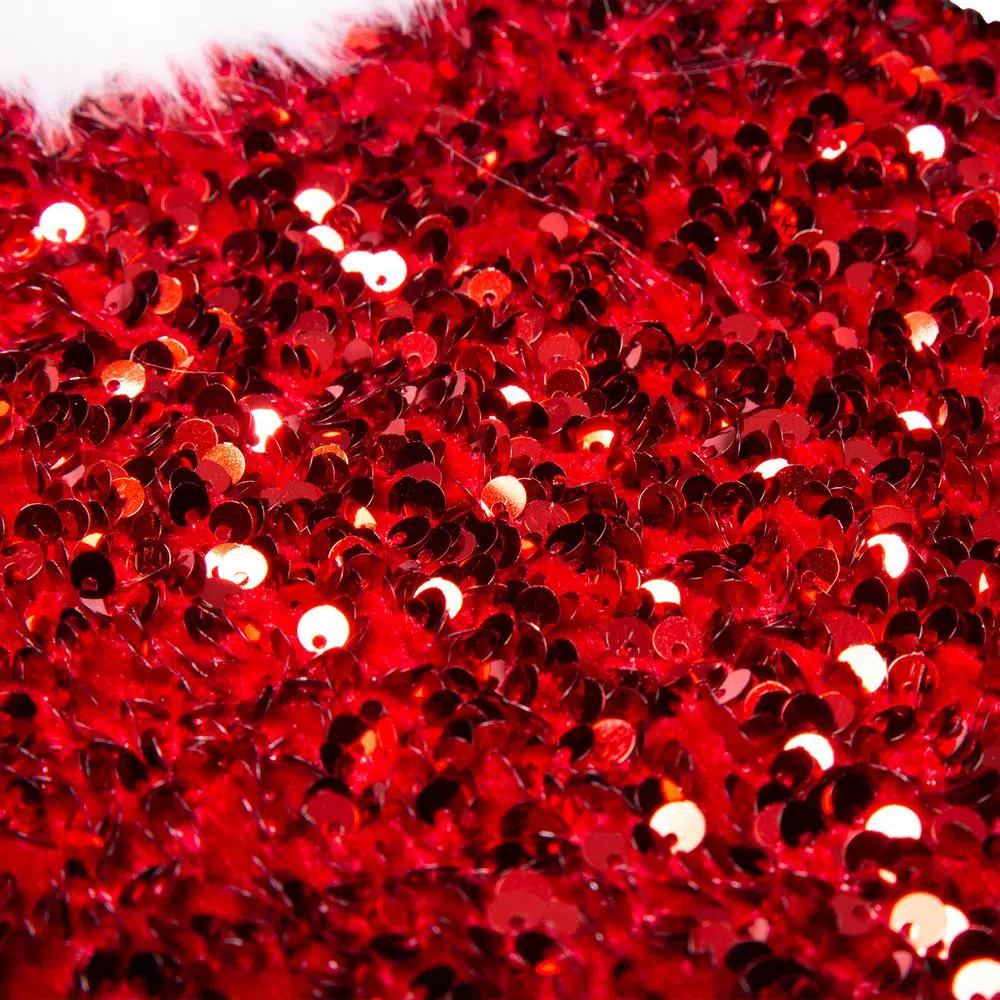 Indoor Christmas Decorations Glitzhome 21 In. H Polyester Red Sequin Christmas Stocking (2-Pack) 5 Indoor Christmas Decorations Glitzhome 21 In. H Polyester Red Sequin Christmas Stocking (2-Pack) - Image 3