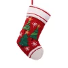 Indoor Christmas Decorations Glitzhome 19 In. Polyester/Acrylic Hooked Christmas Stocking With Christmas Tree -Christmas Lights Sales glitzhome christmas stockings jk13402a 64 1000