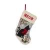 Indoor Christmas Decorations Glitzhome 20 In. L Hooked Stocking, Cat -Christmas Lights Sales glitzhome christmas stockings jk29255b 64 1000