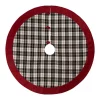 Christmas Tree Decorations Glitzhome 48 In. D Black And White Plaid Fabric Christmas Tree Skirt With Red Trim -Christmas Lights Sales glitzhome christmas tree skirts collars 1103203332 64 1000