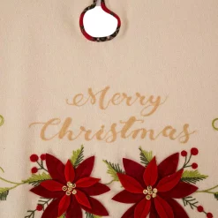 Christmas Tree Decorations Glitzhome 48 In. D Fabric Christmas Tree Skirt In Poinsettia 15 Christmas Tree Decorations Glitzhome 48 In. D Fabric Christmas Tree Skirt In Poinsettia -Christmas Lights Sales glitzhome christmas tree skirts collars 1113202457 fa 1000