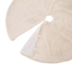 Christmas Tree Decorations Glitzhome 48 In. D White Plush Christmas Tree Skirt -Christmas Lights Sales glitzhome christmas tree skirts collars 1113202574 4f 1000