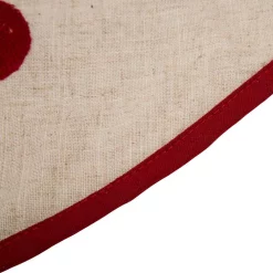 Christmas Tree Decorations Glitzhome 48 In. D LED Embroidered Linen Christmas Tree Skirt – Merry Christmas -Christmas Lights Sales glitzhome christmas tree skirts collars 1113203060 4f 1000