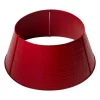 Christmas Tree Decorations Glitzhome 26 In. Dia Red Hammered Metal Tree Collar(KD) -Christmas Lights Sales glitzhome christmas tree skirts collars 2004600003 64 1000