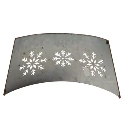 Christmas Tree Decorations Glitzhome 26 In. Dia Snowflake Diecut Metal Tree Collar With Light String(KD) -Christmas Lights Sales glitzhome christmas tree skirts collars 2004600004 fa 1000