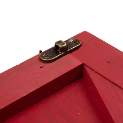 Christmas Tree Decorations Glitzhome 26 In. L Red Wooden Tree Collar(KD) -Christmas Lights Sales glitzhome christmas tree skirts collars 2004600006 44 1000