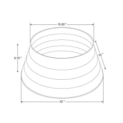 Christmas Tree Decorations Glitzhome 22 In. Dia Painted Gold Metal Tree Collar -Christmas Lights Sales glitzhome christmas tree skirts collars 2010600002 fa 1000