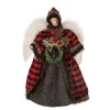 Christmas Tree Decorations Glitzhome 12 In. H Plaid Angel Christmas Tree Topper Decoration -Christmas Lights Sales glitzhome christmas tree toppers 1123202425 64 1000