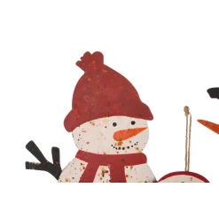 Outdoor Christmas Decorations Glitzhome 29.92 In. H Rusty Metal Snowman Family Yard Stake Or Standing Decor Or Wall Decor -Christmas Lights Sales glitzhome christmas yard decorations 1103203440 4f 1000