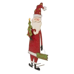 Outdoor Christmas Decorations Glitzhome 36 In. H Iron Santa Yard Stake -Christmas Lights Sales glitzhome christmas yard decorations 1106003477 4f 1000