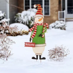Outdoor Christmas Decorations Glitzhome 3 Ft. Metal Snowman Yard Stake Or Standing Decor Or Wall Decor (KD, 3-Function) 17 Outdoor Christmas Decorations Glitzhome 3 Ft. Metal Snowman Yard Stake Or Standing Decor Or Wall Decor (KD, 3-Function) -Christmas Lights Sales glitzhome christmas yard decorations gh1106003478 31 1000