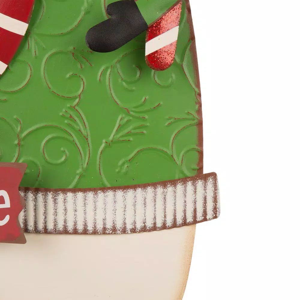 Outdoor Christmas Decorations Glitzhome 3 Ft. Metal Snowman Yard Stake Or Standing Decor Or Wall Decor (KD, 3-Function) 7 Outdoor Christmas Decorations Glitzhome 3 Ft. Metal Snowman Yard Stake Or Standing Decor Or Wall Decor (KD, 3-Function) - Image 5