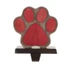 Indoor Christmas Decorations Glitzhome 6.30 In. H Wooden/Metal Paw Stocking Holder