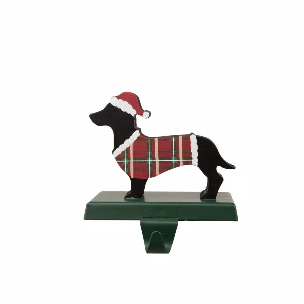 Indoor Christmas Decorations Glitzhome 5.92 In. H Wooden/Metal Dachhound Stocking Holder 3 Indoor Christmas Decorations Glitzhome 5.92 In. H Wooden/Metal Dachhound Stocking Holder