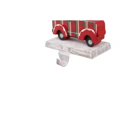 Indoor Christmas Decorations Glitzhome Wooden/Metal Red Car And Truck Stocking Holder (Set Of 2 ) -Christmas Lights Sales glitzhome stocking holders 2005000001 44 1000