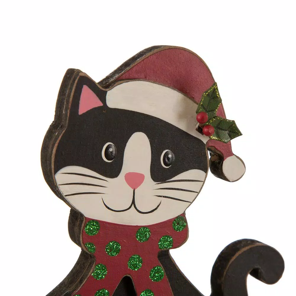 Indoor Christmas Decorations Glitzhome 5.00 In. L X 3.82 In. W X 7.76 In. H Wooden/Metal Cat And Dog Stocking Holder Set Of 2 4 Indoor Christmas Decorations Glitzhome 5.00 In. L X 3.82 In. W X 7.76 In. H Wooden/Metal Cat And Dog Stocking Holder Set Of 2 - Image 2