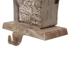 Indoor Christmas Decorations Glitzhome 2-Pack Marquee LED Wooden/Metal Gift Box Stocking Holder -Christmas Lights Sales glitzhome stocking holders 2005000012 4f 1000