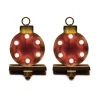 Indoor Christmas Decorations Glitzhome 2-Pack Marquee LED Ornament Stocking Holder