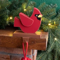Indoor Christmas Decorations Glitzhome 6.3 In. L Wooden/Metal Cardinal Stocking Holder 11 Indoor Christmas Decorations Glitzhome 6.3 In. L Wooden/Metal Cardinal Stocking Holder -Christmas Lights Sales glitzhome stocking holders 2005000018 31 1000