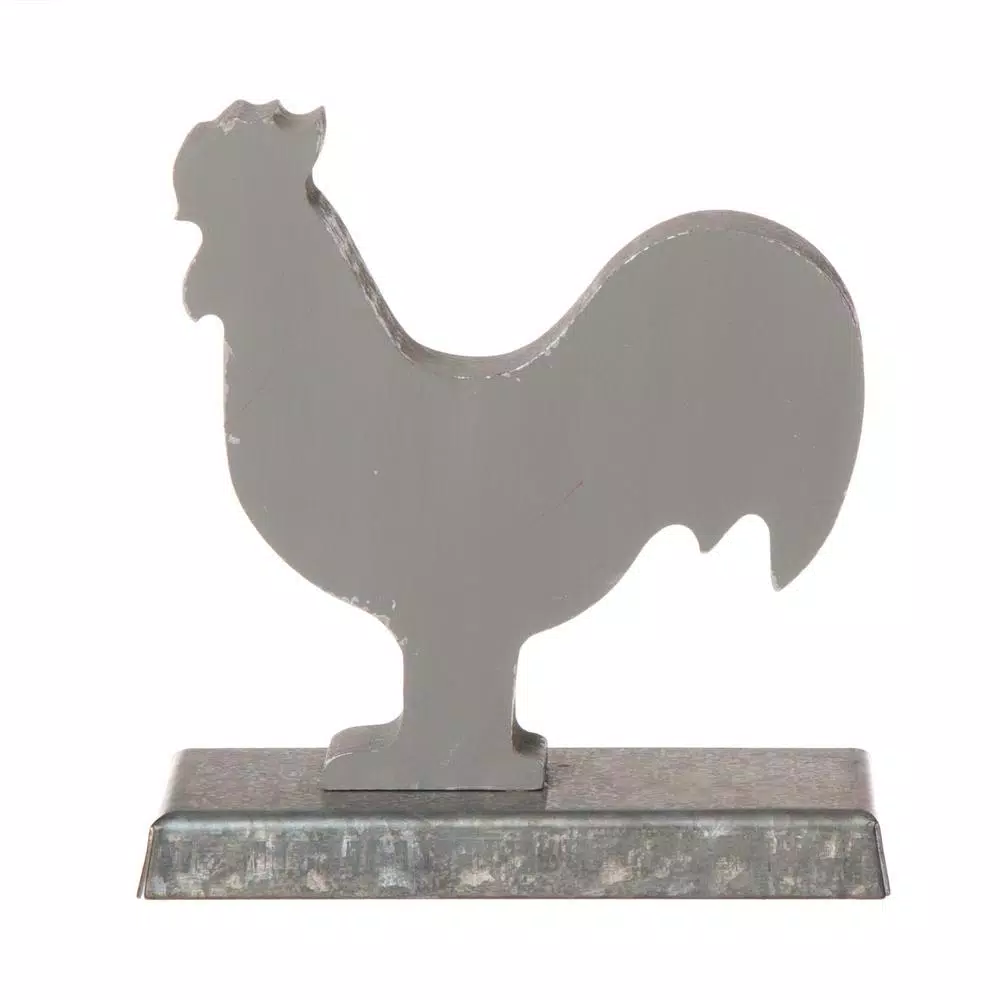 Indoor Christmas Decorations Glitzhome 6.1 In. L Galvanized Metal Cock Stocking Holder 4 Indoor Christmas Decorations Glitzhome 6.1 In. L Galvanized Metal Cock Stocking Holder - Image 2