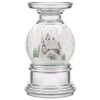 Indoor Christmas Decorations Haute Decor 7.5 In. Log Cabin Snowburst Animated Snow Globe Candleholder Log Cabin
