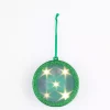 Christmas Tree Decorations Haute Decor 4 In. Green Lighted Holographic Ornament (1-Pack) -Christmas Lights Sales haute decor christmas ornaments dcgd0009 64 1000