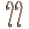 Indoor Christmas Decorations Haute Decor Oil-Rubbed Bronze Stocking Scrolls Stocking Holders (2-Pack) -Christmas Lights Sales haute decor stocking holders ss0211 64 1000