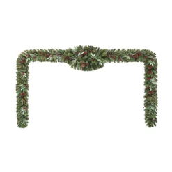 Christmas Greenery Home Accents Holiday 17 Ft. Woodmoore Unlit Artificial Christmas Garland -Christmas Lights Sales home accents holiday christmas garland chzh3811602th9 40 1000