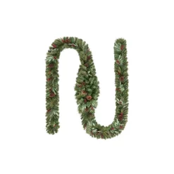 Christmas Greenery Home Accents Holiday 17 Ft. Woodmoore Unlit Artificial Christmas Garland