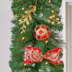 Christmas Greenery Home Accents Holiday 12 Ft. Royal Easton Battery Operated Pre-Lit LED Artificial Christmas Garland 15 Christmas Greenery Home Accents Holiday 12 Ft. Royal Easton Battery Operated Pre-Lit LED Artificial Christmas Garland -Christmas Lights Sales home accents holiday christmas garland chzh7302009h9 77 1000