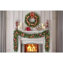 Christmas Greenery Home Accents Holiday 12 Ft. Royal Easton Battery Operated Pre-Lit LED Artificial Christmas Garland 12 Christmas Greenery Home Accents Holiday 12 Ft. Royal Easton Battery Operated Pre-Lit LED Artificial Christmas Garland -Christmas Lights Sales home accents holiday christmas garland chzh7302009h9 a0 1000