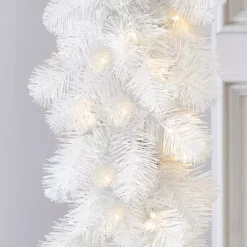 Christmas Greenery Home Accents Holiday 9 Ft. Uptown Pre-Lit LED Artificial Christmas Garland With 180 Tips And 100 Warm White Micro Dot Lights -Christmas Lights Sales home accents holiday christmas garland gt90m2o71l01 66 1000