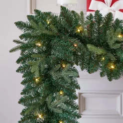 Christmas Greenery Home Accents Holiday 9 Ft. Mayfield Pre-lit LED Artificial Garland With 50 Warm White Micro Dot Lights -Christmas Lights Sales home accents holiday christmas garland seyi010061th1 a0 1000