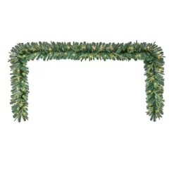 Christmas Greenery Home Accents Holiday 12 Ft. Elegant Battery Operated Noble Fir LED Pre-Lit Christmas Garland With Timer And 70-Micro Dot Light -Christmas Lights Sales home accents holiday christmas garland seyi710009t42 77 1000