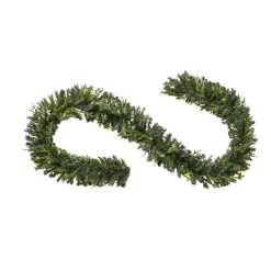 Christmas Greenery Home Accents Holiday 12 Ft. Pre-Lit Norway Garland With Battery Operated Warm White LED Light -Christmas Lights Sales home accents holiday christmas garland seyi710009th9 1f 1000