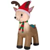 Outdoor Christmas Decorations Home Accents Holiday 3.5 Ft. Pre-Lit Airblown Inflatable Reindeer
