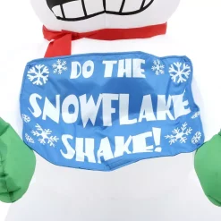 Outdoor Christmas Decorations Home Accents Holiday 6 Ft. Pre-Lit Life Size Airblown Inflatable Shivering Snowman -Christmas Lights Sales home accents holiday christmas inflatables 114382 1d 1000