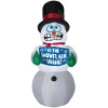 Outdoor Christmas Decorations Home Accents Holiday 6 Ft. Pre-Lit Life Size Airblown Inflatable Shivering Snowman -Christmas Lights Sales home accents holiday christmas inflatables 114382 64 1000