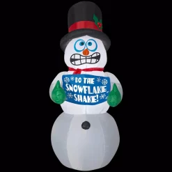 Outdoor Christmas Decorations Home Accents Holiday 6 Ft. Pre-Lit Life Size Airblown Inflatable Shivering Snowman -Christmas Lights Sales home accents holiday christmas inflatables 114382 c3 1000