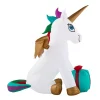 Outdoor Christmas Decorations Home Accents Holiday 5 Ft. Pre-Let LED Inflatable Unicorn -Christmas Lights Sales home accents holiday christmas inflatables 115803 64 1000