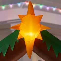 Outdoor Christmas Decorations Home Accents Holiday 6.5 Ft. LED Inflatable Nativity Scene -Christmas Lights Sales home accents holiday christmas inflatables 117598 1d 1000