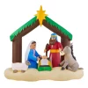 Outdoor Christmas Decorations Home Accents Holiday 6.5 Ft. LED Inflatable Nativity Scene -Christmas Lights Sales home accents holiday christmas inflatables 117598 64 1000