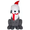 Outdoor Christmas Decorations Home Accents Holiday 7 Ft. Inflatable Fuzzy Plush Sheep Dog -Christmas Lights Sales home accents holiday christmas inflatables 118429 64 1000