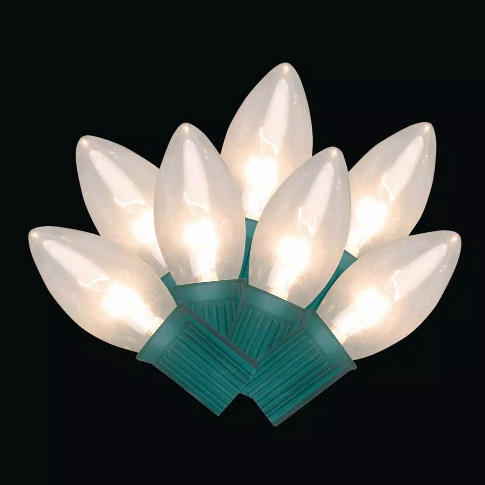 Christmas Lights Home Accents Holiday 25-Light C9 Incadescent Warm White Christmas String Lights (Set Of 6) 3 Christmas Lights Home Accents Holiday 25-Light C9 Incadescent Warm White Christmas String Lights (Set Of 6)