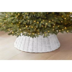 Christmas Tree Decorations Home Accents Holiday 27 In. D White Wicker Christmas Tree Collar -Christmas Lights Sales home accents holiday christmas tree skirts collars 4051320 e1 1000