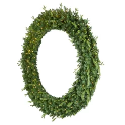 Christmas Greenery Home Accents Holiday 60 In. Jackson Prelit Artificial Wreath With 300-Low Voltage LED Micro Dot Lights -Christmas Lights Sales home accents holiday christmas wreaths seyi710009t60 40 1000