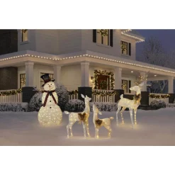 Outdoor Christmas Decorations Home Accents Holiday 3 Ft LED Lighted White Deer And Doe -Christmas Lights Sales home accents holiday christmas yard decorations ty449 1611 2 40 1000