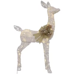 Outdoor Christmas Decorations Home Accents Holiday 3 Ft LED Lighted White Deer And Doe -Christmas Lights Sales home accents holiday christmas yard decorations ty449 1611 2 66 1000
